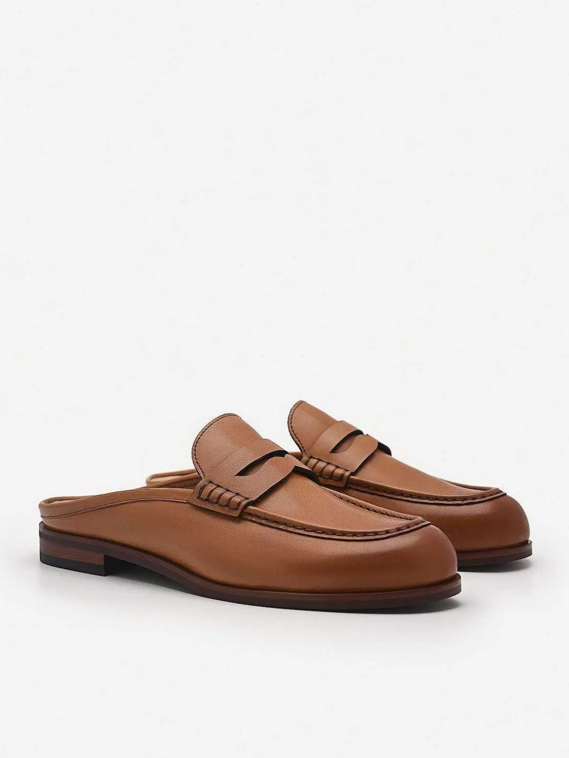 Blake Leather Penny Loafer Mules<PEDRO Store