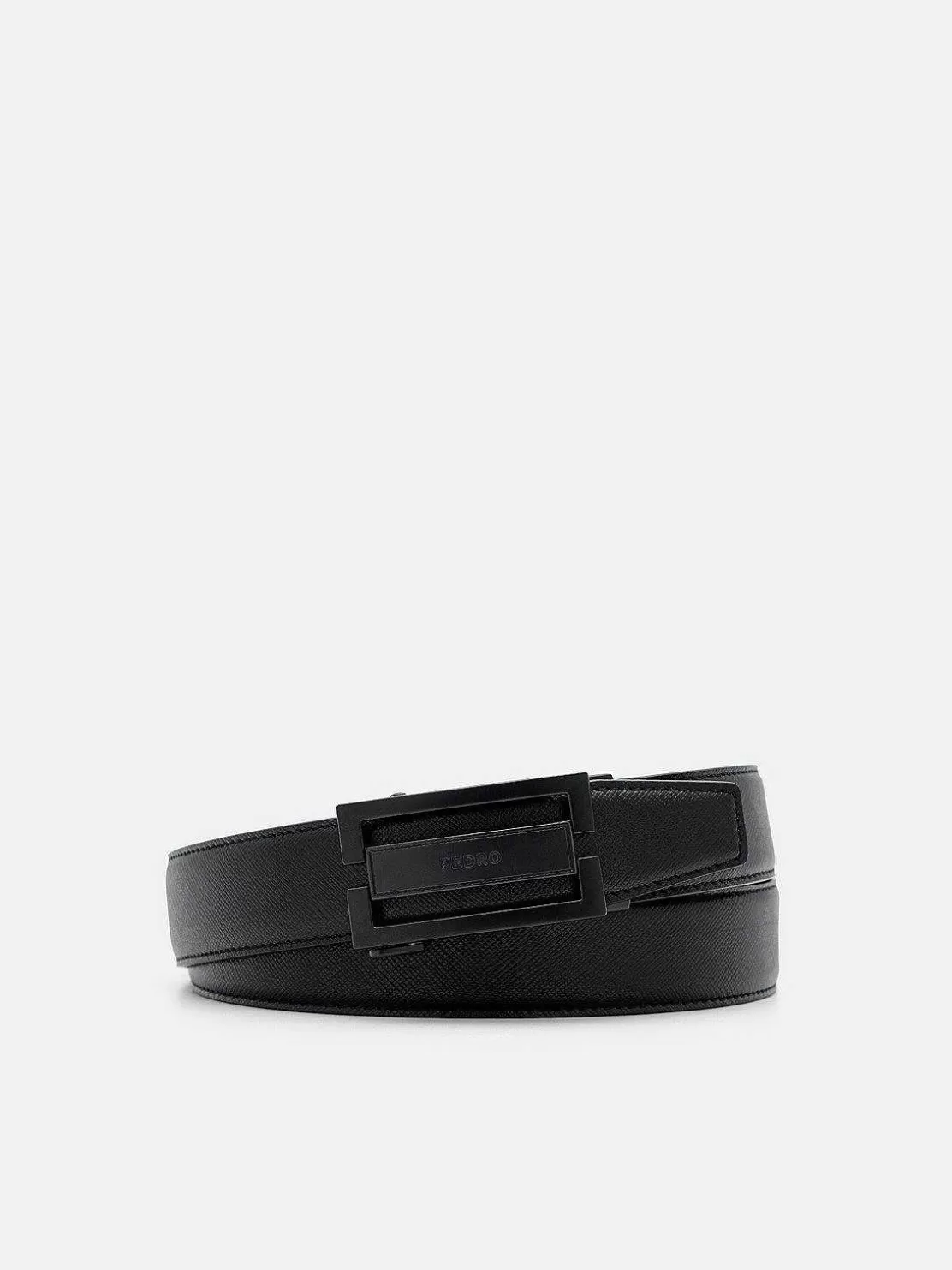 Embossed Leather Automatic Belt<PEDRO New