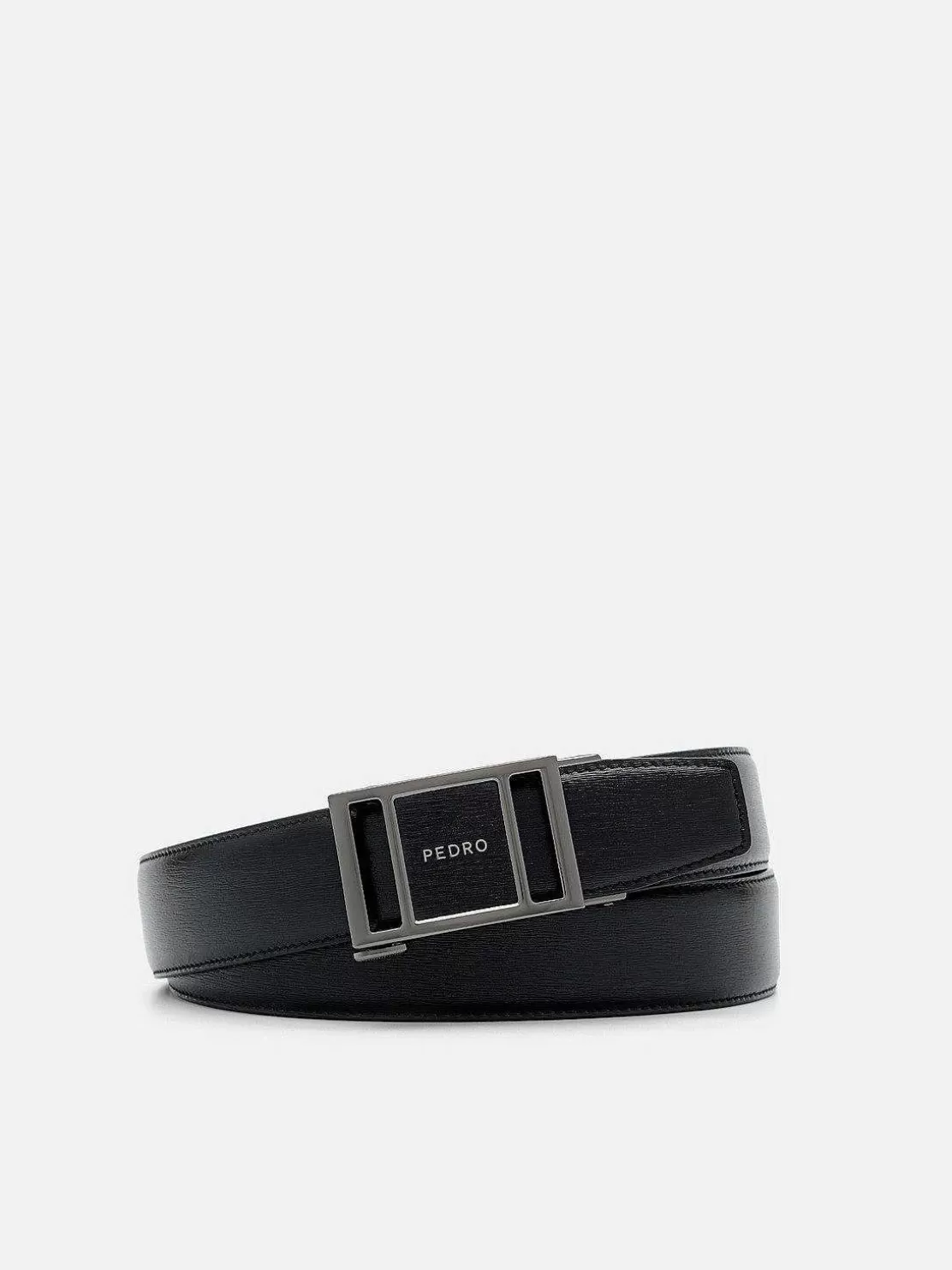 Embossed Leather Automatic Belt<PEDRO Fashion