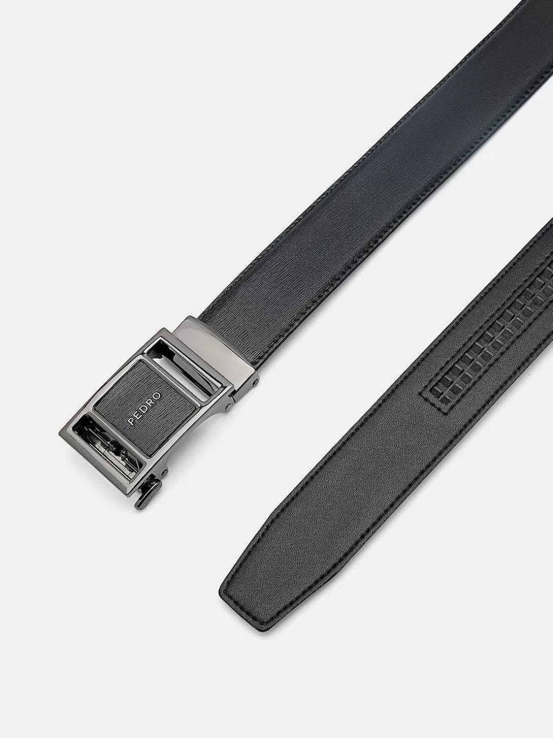 Embossed Leather Automatic Belt<PEDRO Fashion