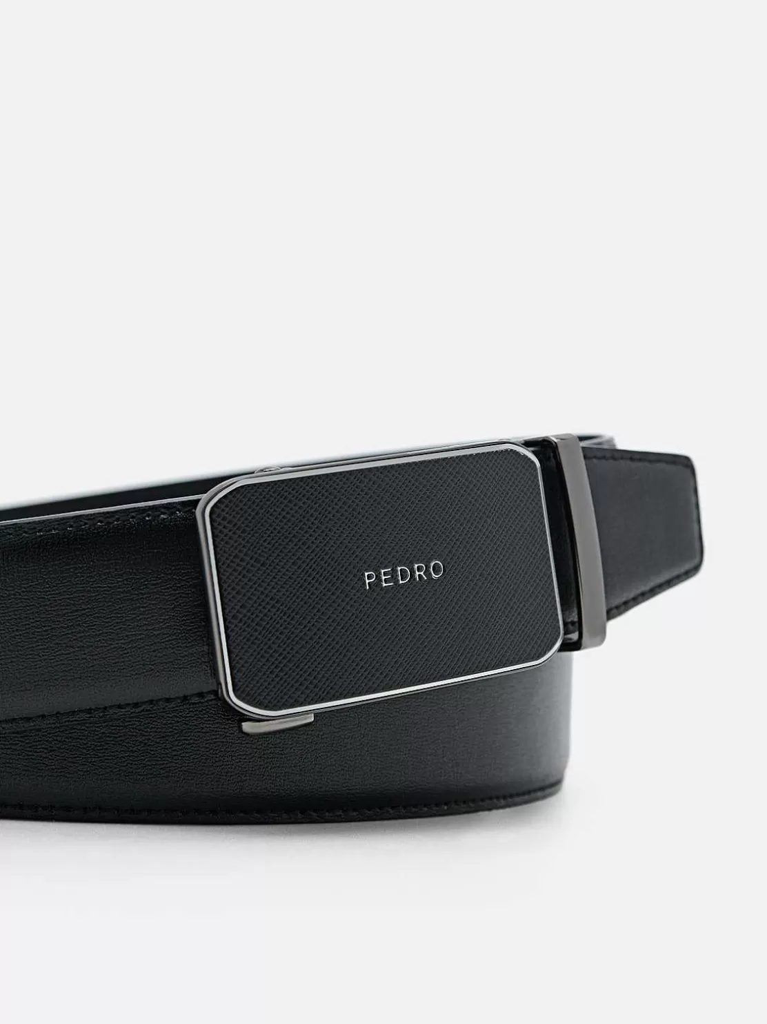 Embossed Leather Automatic Belt<PEDRO Cheap