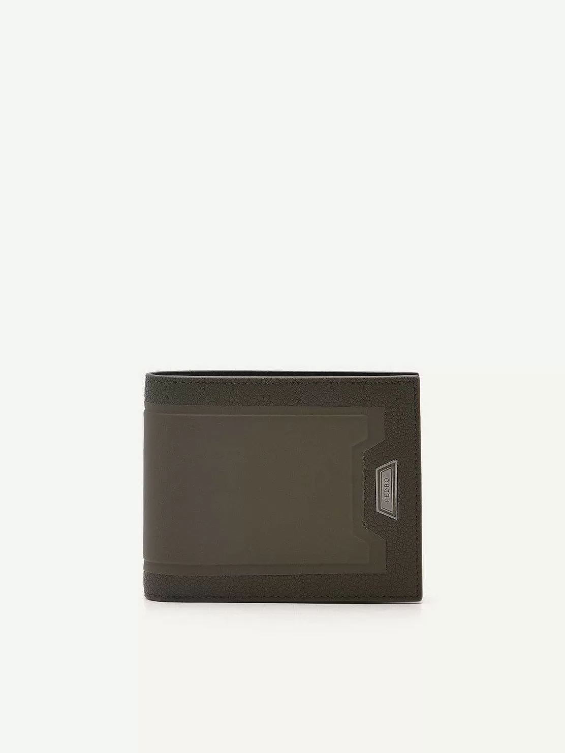 Embossed Leather Bi-Fold Flip Wallet<PEDRO Fashion