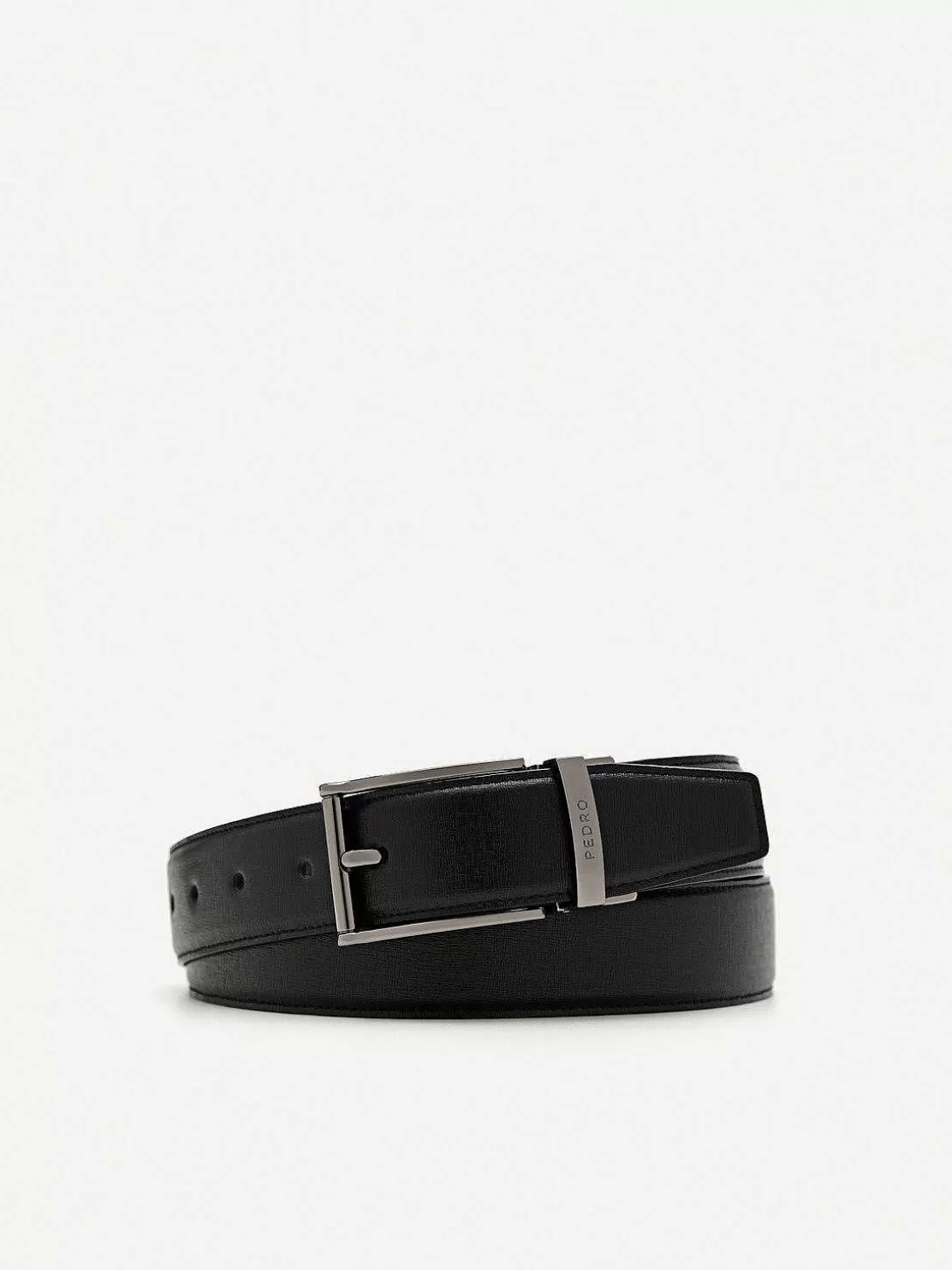 Embossed Leather Reversible Pin Belt<PEDRO Discount