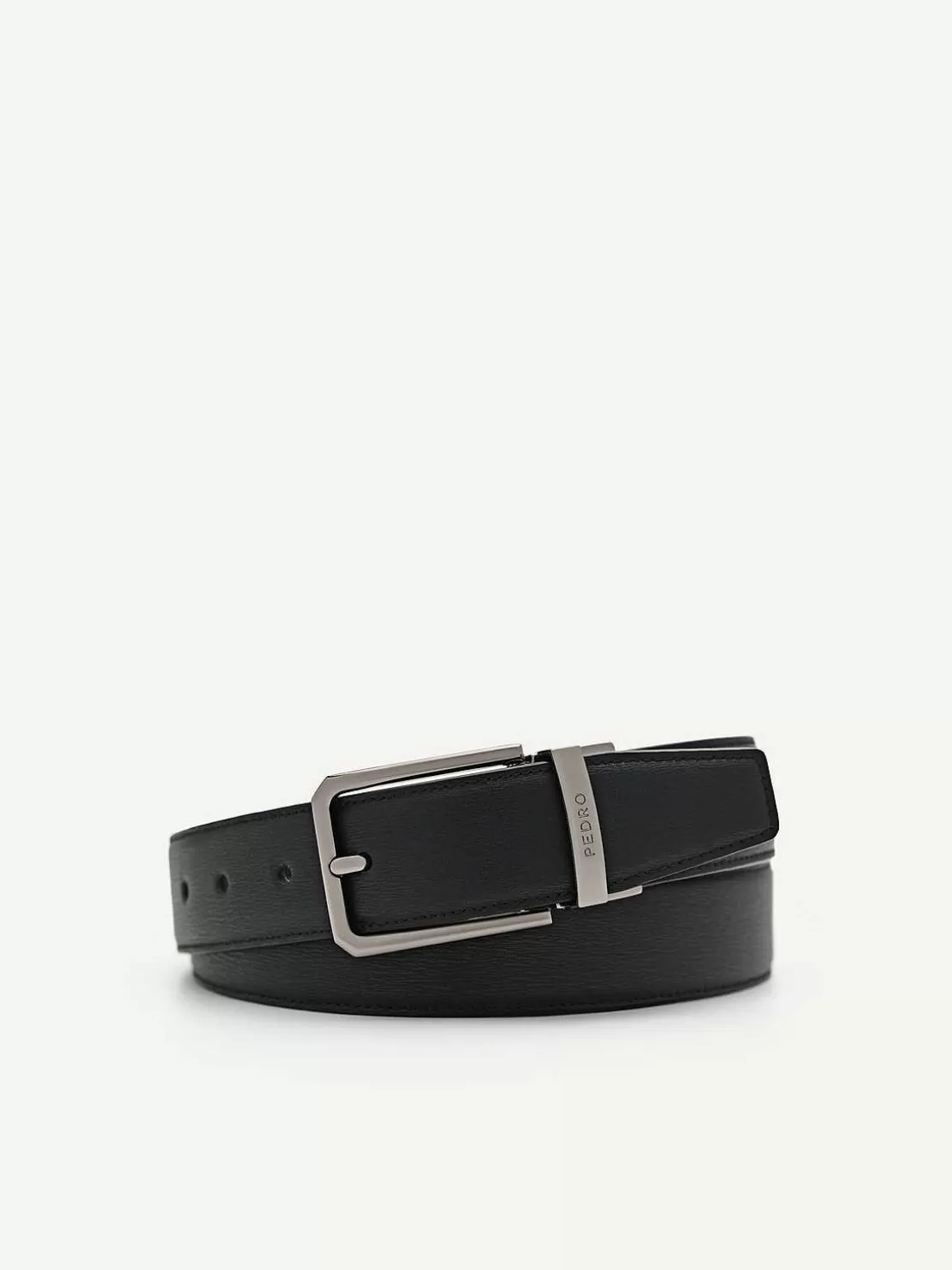 Embossed Leather Reversible Pin Belt<PEDRO Shop