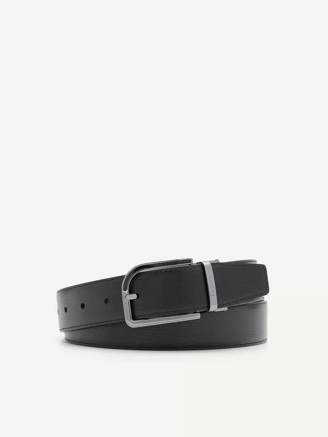 Embossed Leather Reversible Pin Belt<PEDRO Sale