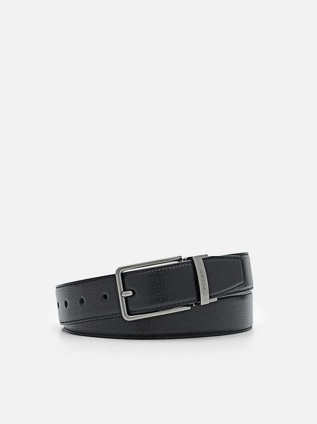 Embossed Leather Reversible Pin Belt<PEDRO Sale