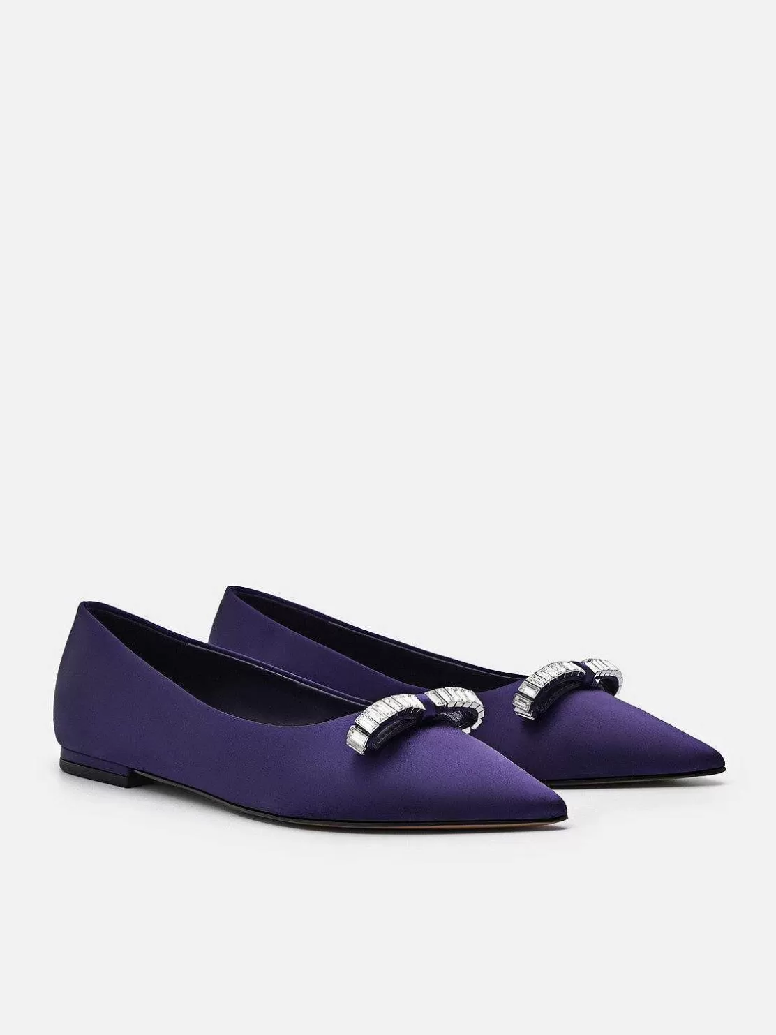 Mindy Satin Ballet Flats<PEDRO Clearance